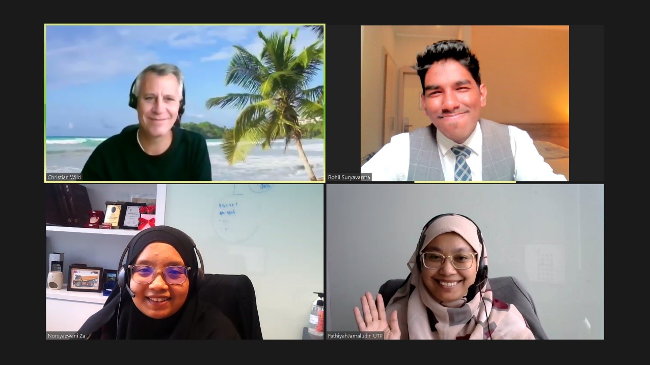 A group of people on a video call Description automatically generated with low confidence